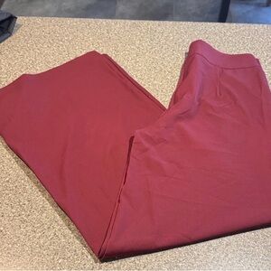 Red TALL Wide-leg Trousers - size10/12